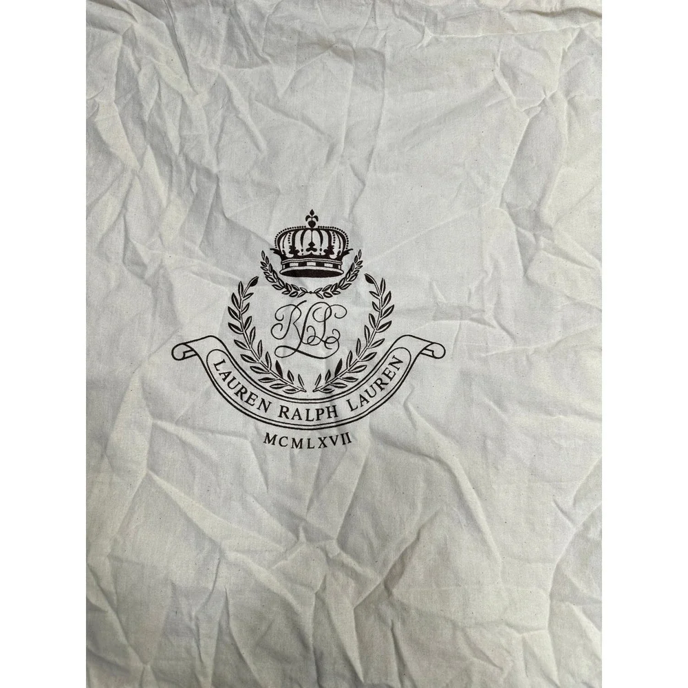 Lauren Ralph Lauren RL 21x21 Crest Drawstring Dust Bag Pouch MCMXVII-New No tags